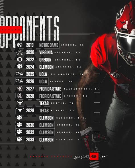 georgia football schedule 2024 opponents